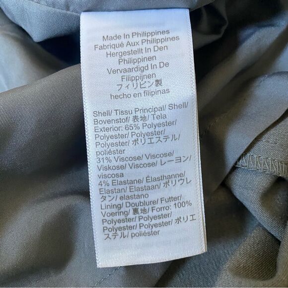 J. Crew Ruffle Dress Grey Preppy Minimalist 4 Feminine - Picture 11 of 12